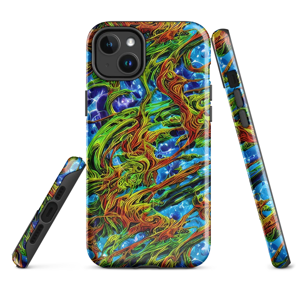 Neon Riverwood on MagSafe Tough Case for iPhone® — Front