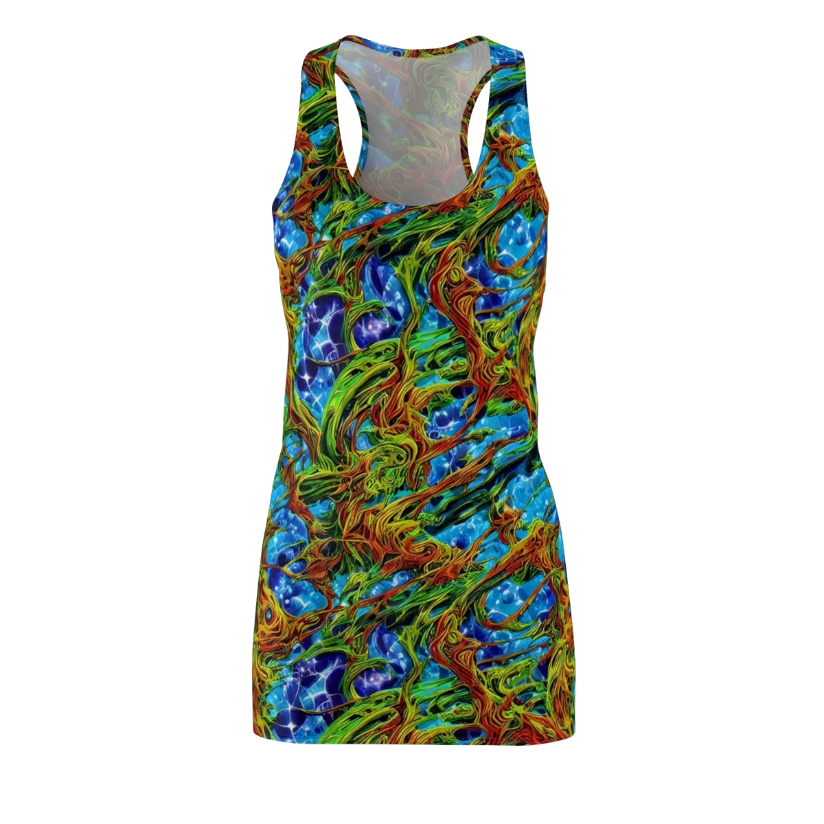 Neon Riverwood on Racerback Dress — Front