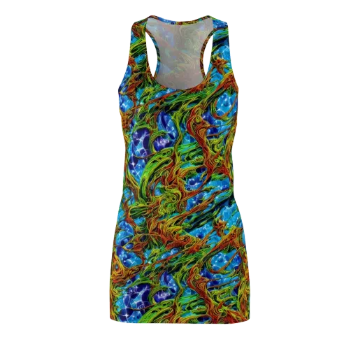 Neon Riverwood on a Racerback Dress