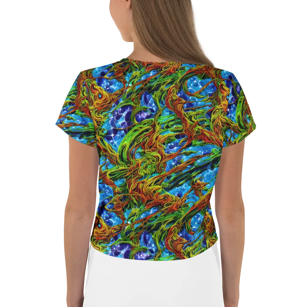 Neon Riverwood on Crop Tee — Back