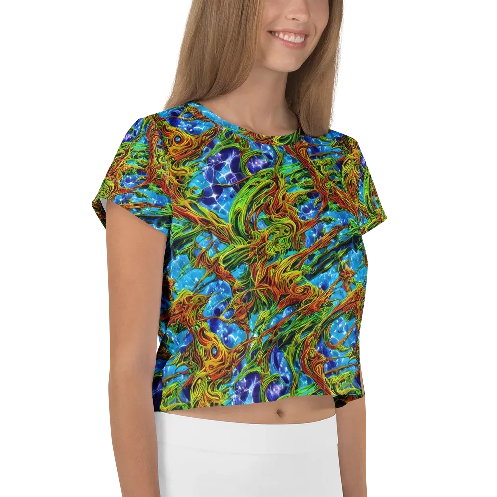 Neon Riverwood on Crop Tee — Right