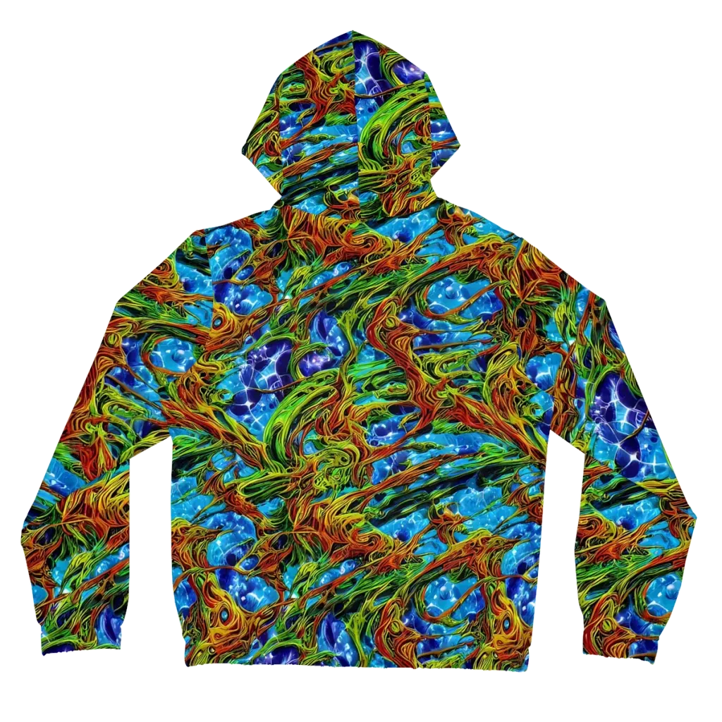 Neon Riverwood on Women's Full-Zip Hoodie — Back
