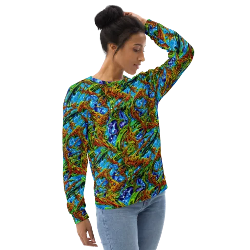 Neon Riverwood on a Sweatshirt