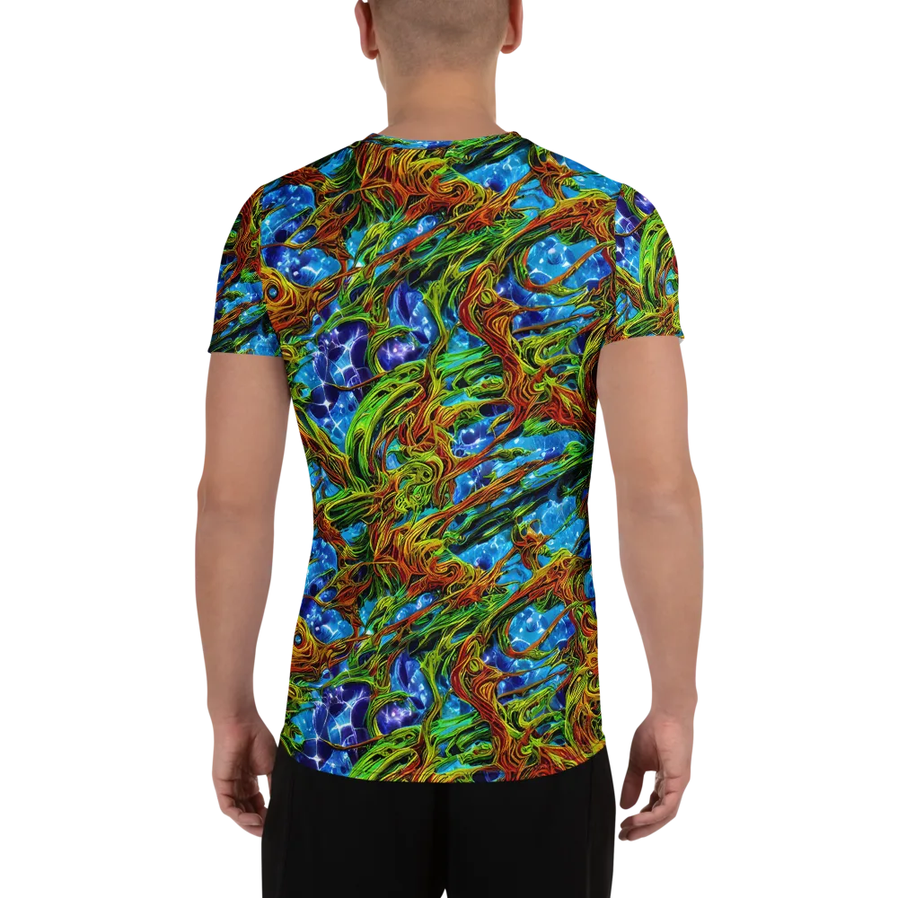 Neon Riverwood on Men's Athletic T-Shirt — Back