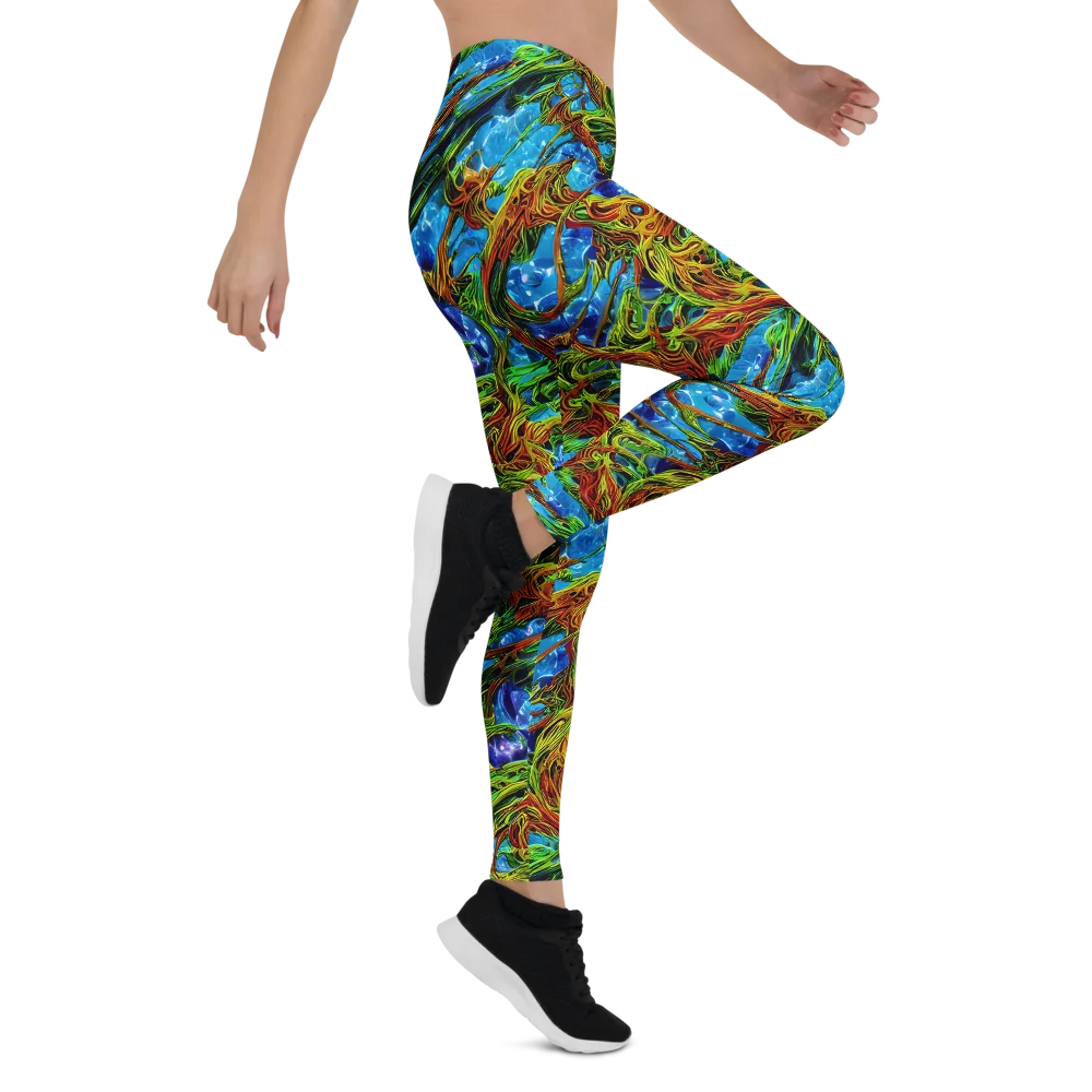 Neon Riverwood on Leggings — Right