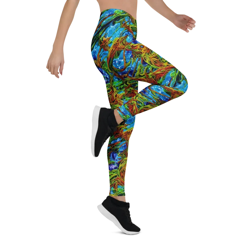 Neon Riverwood on Leggings — Right