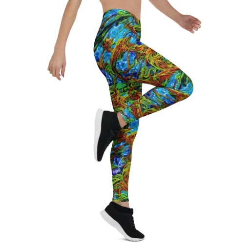 Neon Riverwood on a Leggings