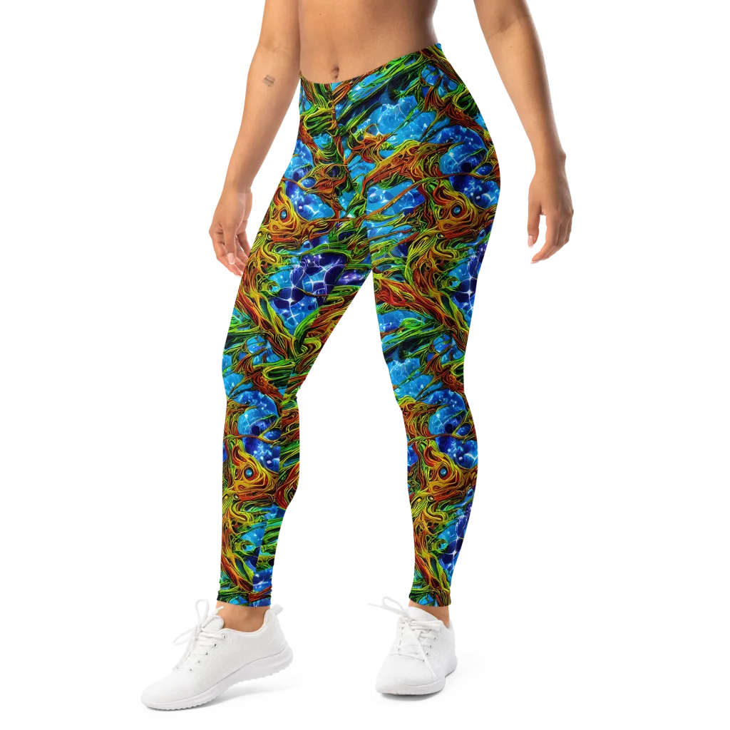 Neon Riverwood on Leggings — Left Front