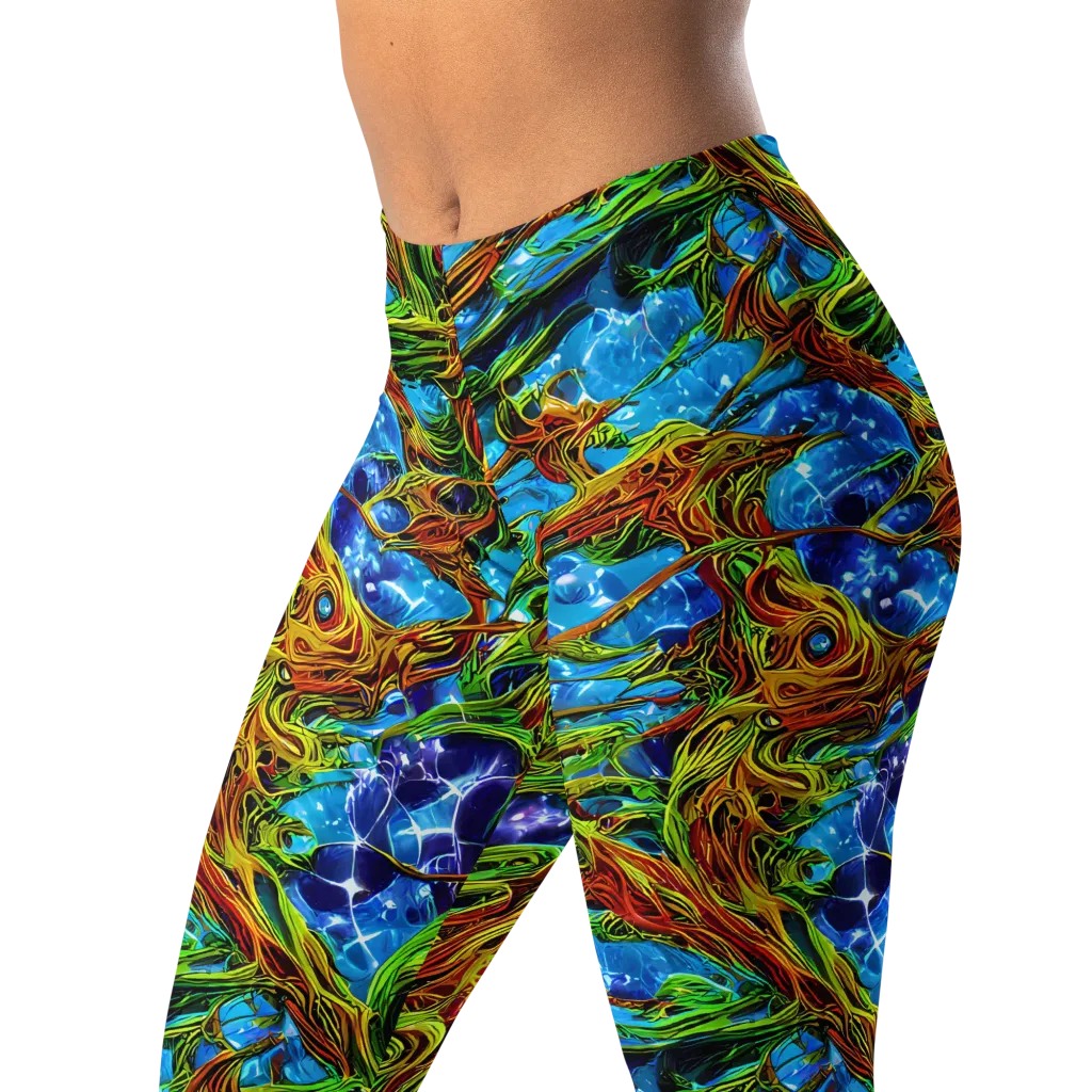 Neon Riverwood on Leggings — Left Front