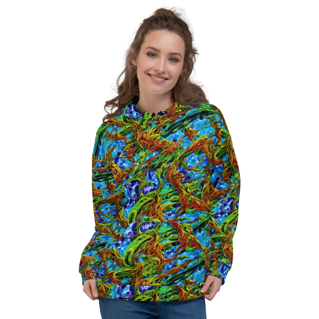 Neon Riverwood on Hoodie — Front