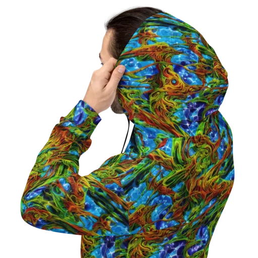 Neon Riverwood on a Hoodie
