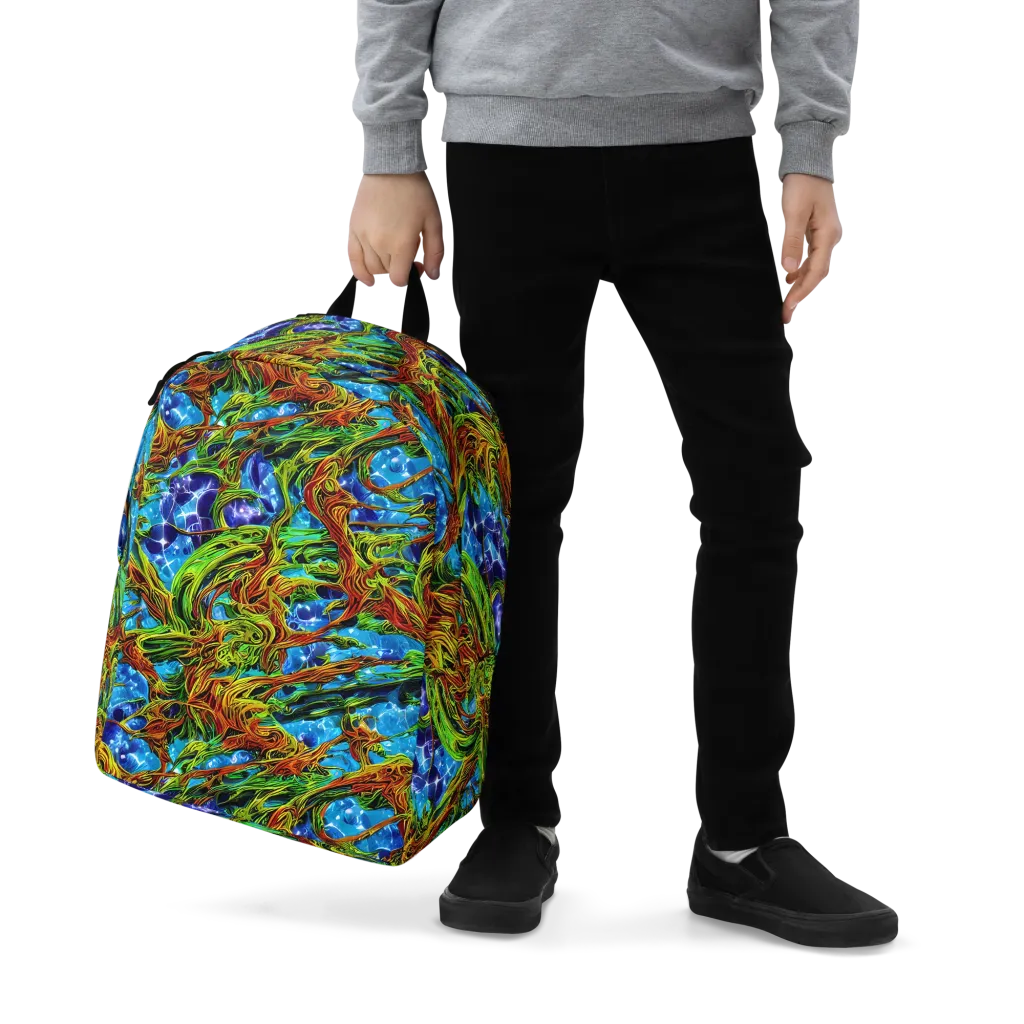 Neon Riverwood on Minimalist Backpack — Zoomed-in