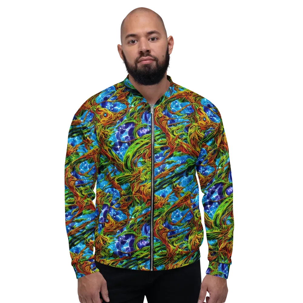 Neon Riverwood on Bomber Jacket — Front