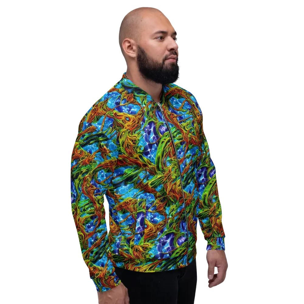 Neon Riverwood on Bomber Jacket — Right