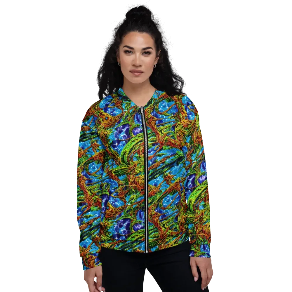 Neon Riverwood on Bomber Jacket — Front