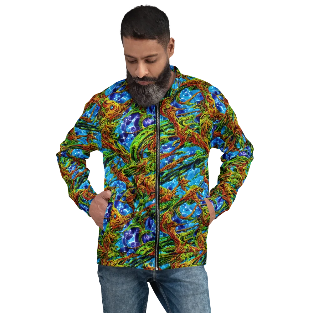 Neon Riverwood on Bomber Jacket — Front