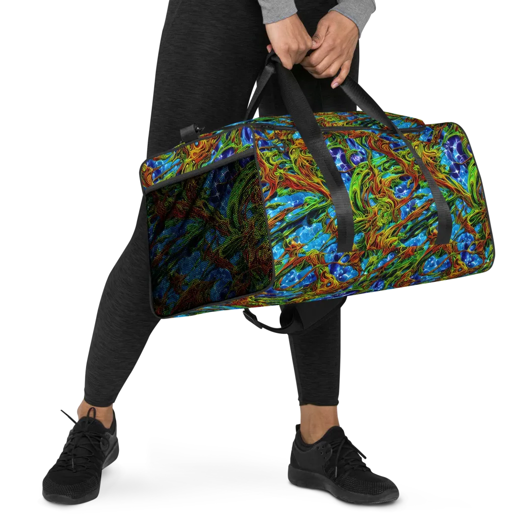 Neon Riverwood on Duffle Bag — Right Front