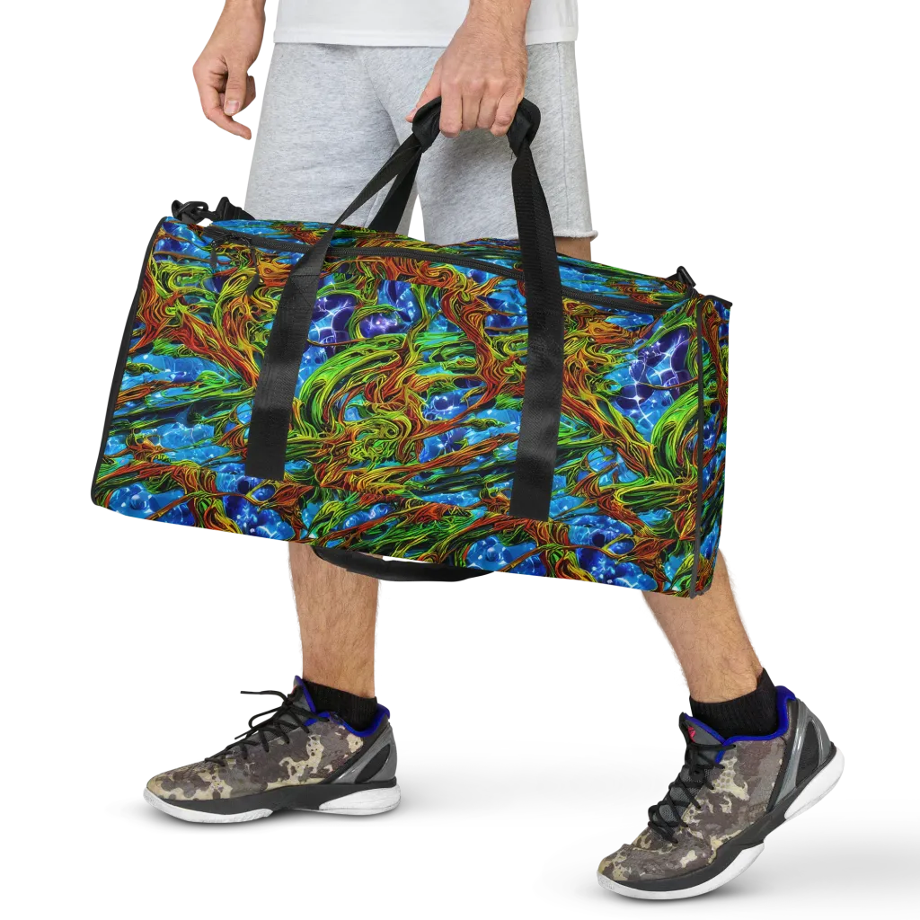 Neon Riverwood on Duffle Bag — Front
