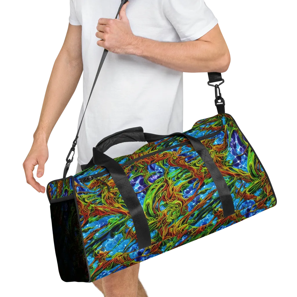 Neon Riverwood on Duffle Bag — Right Front