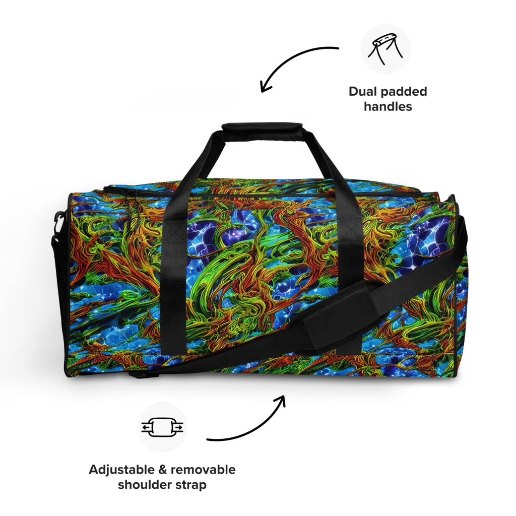 Neon Riverwood on Duffle Bag — Front