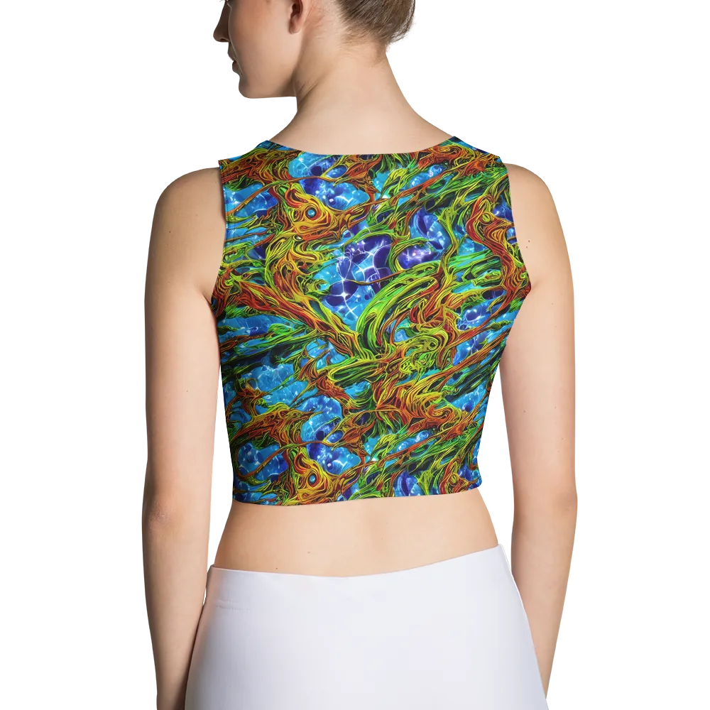 Neon Riverwood on Crop Top — Back