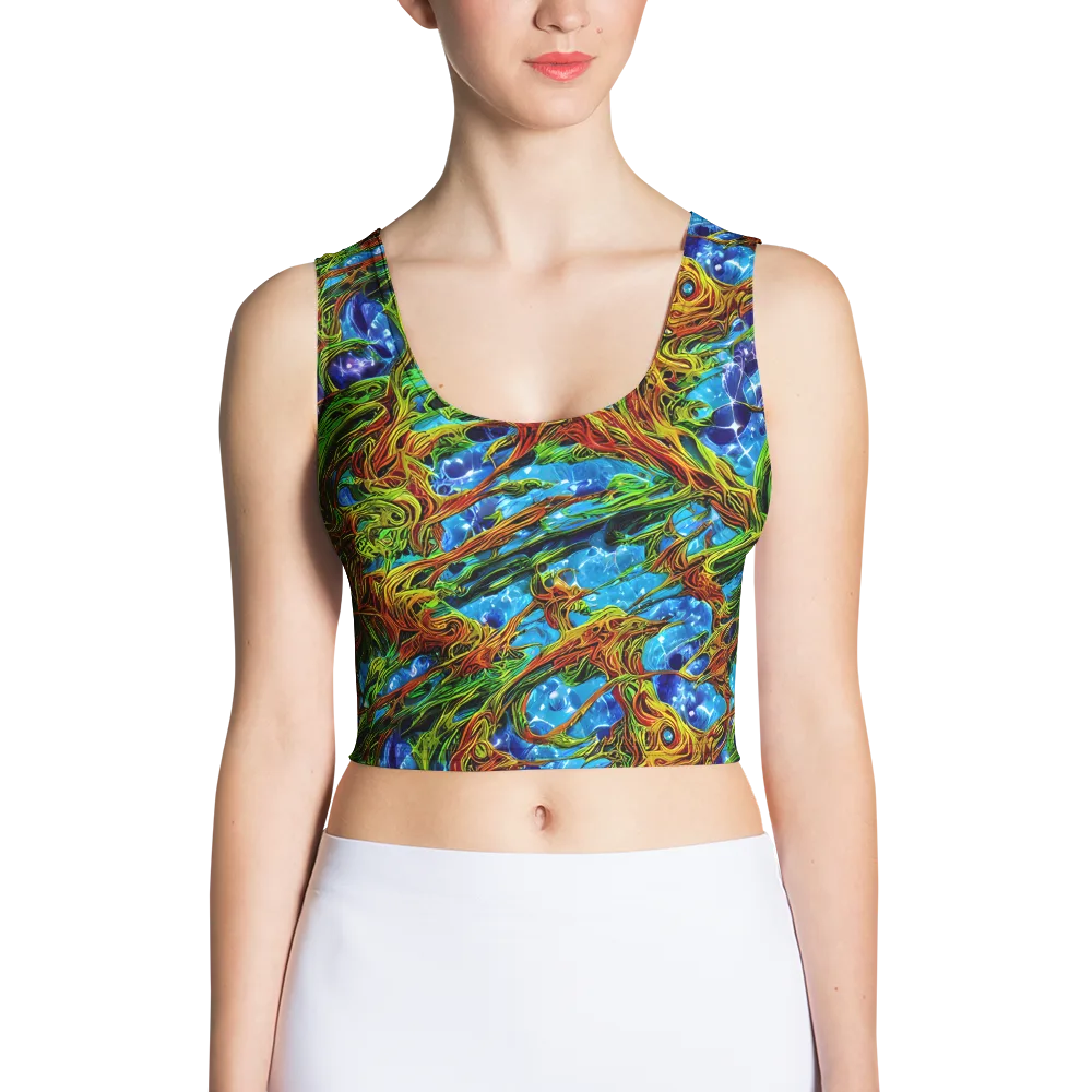 Neon Riverwood on Crop Top — Front