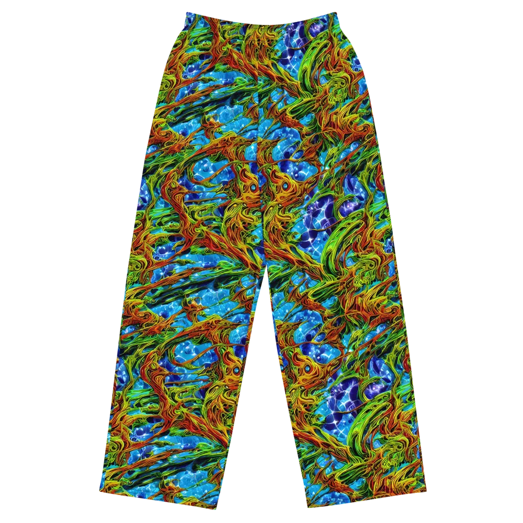 Neon Riverwood on Wide-Leg Pants — Front