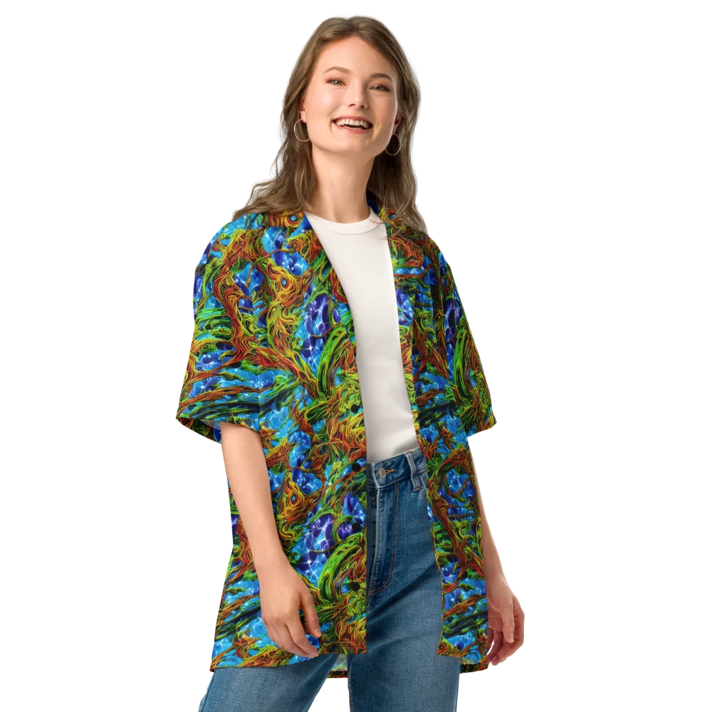 Neon Riverwood on Button Shirt — Front