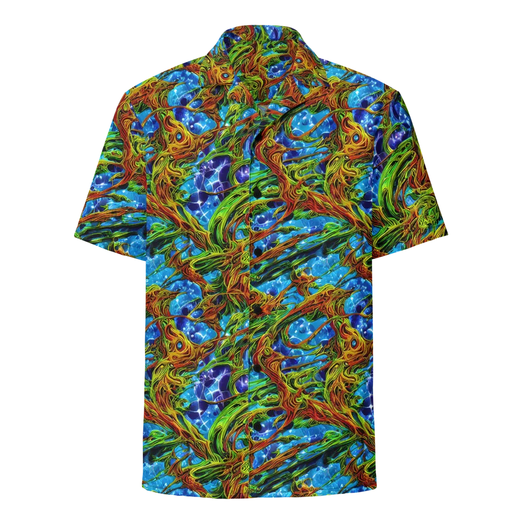 Neon Riverwood on Button Shirt — Front