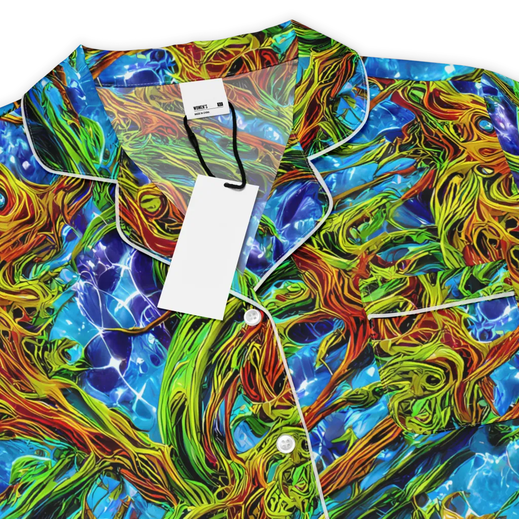 Neon Riverwood on Women's Short Sleeve Pajama Top — Product details