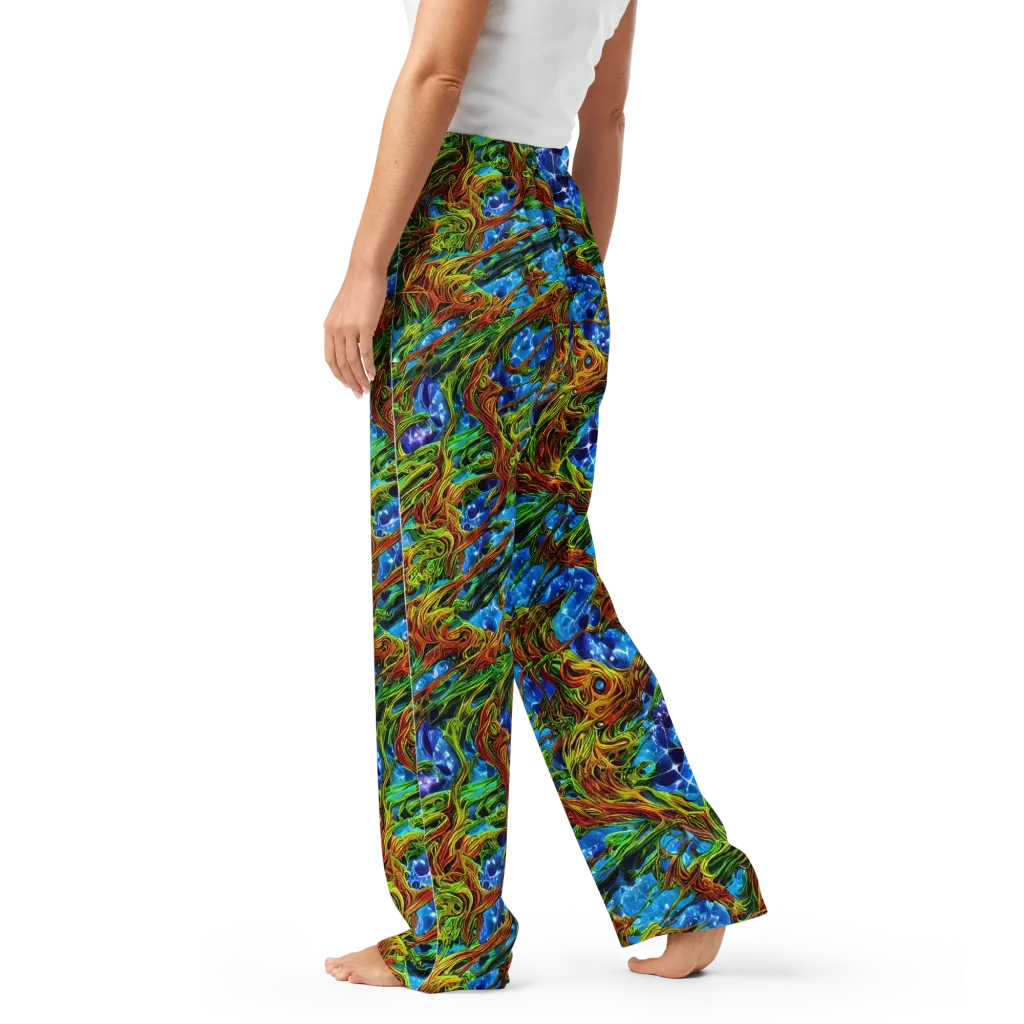 Neon Riverwood on Women's Pajama Pants — Left