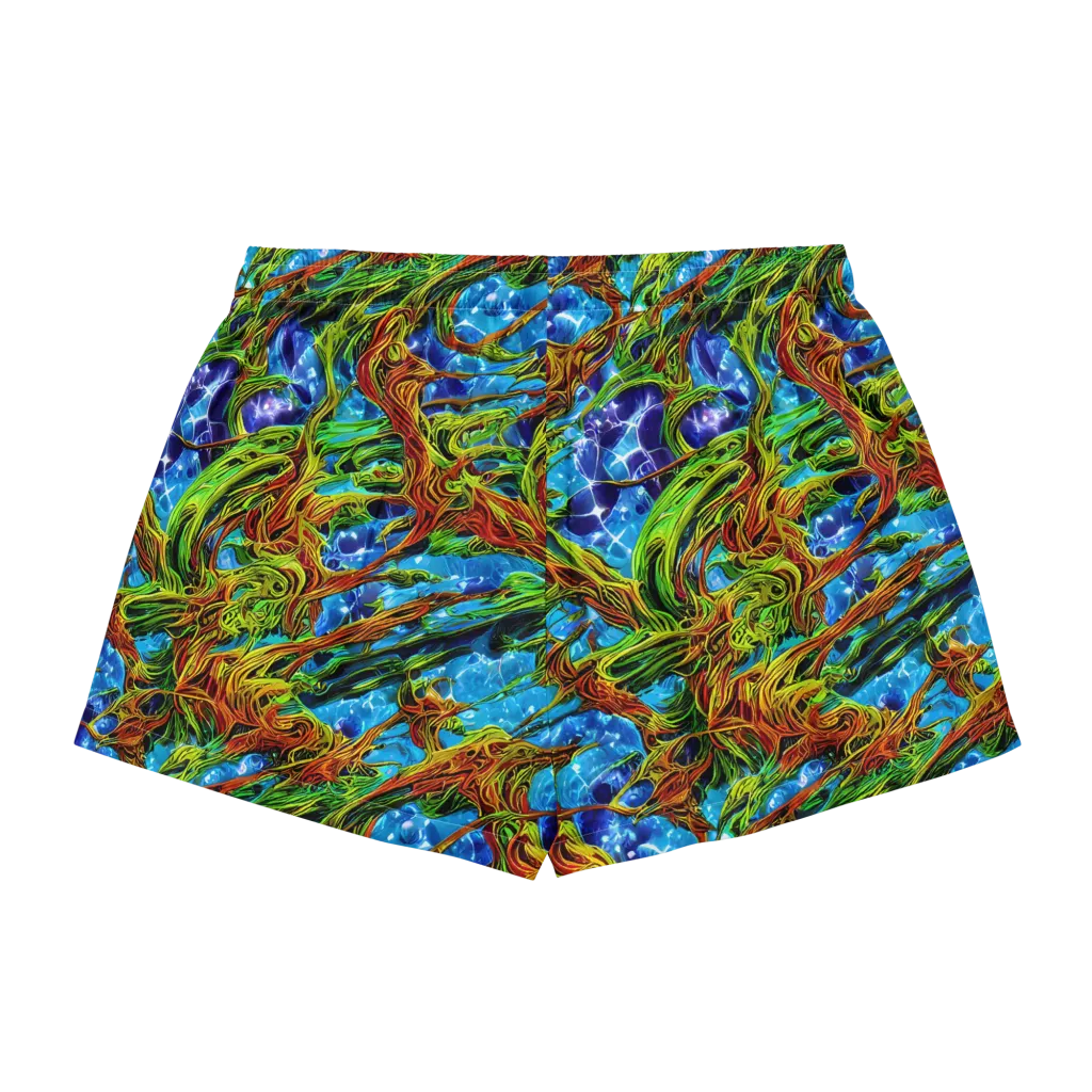 Neon Riverwood on Women's Pajama Shorts — Back