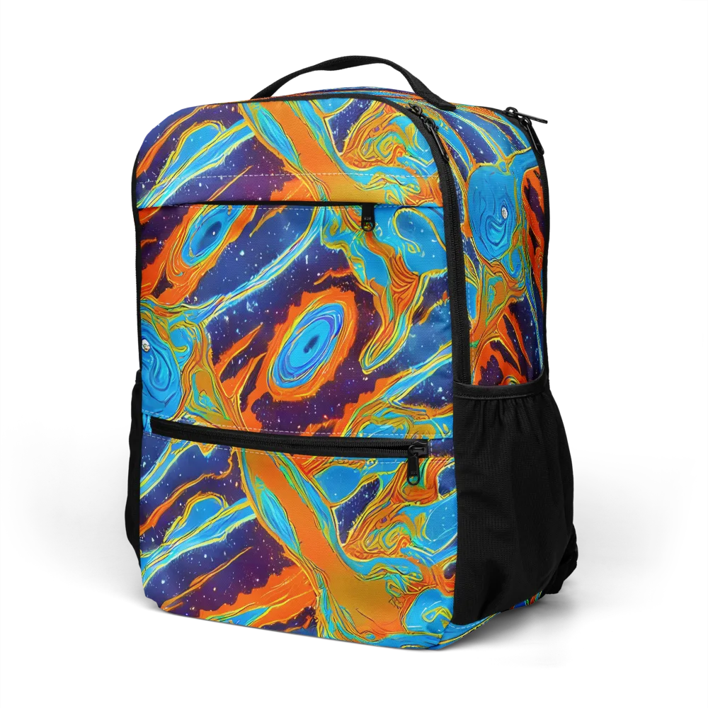 Blue Inferno on Utility Backpack — Left Front