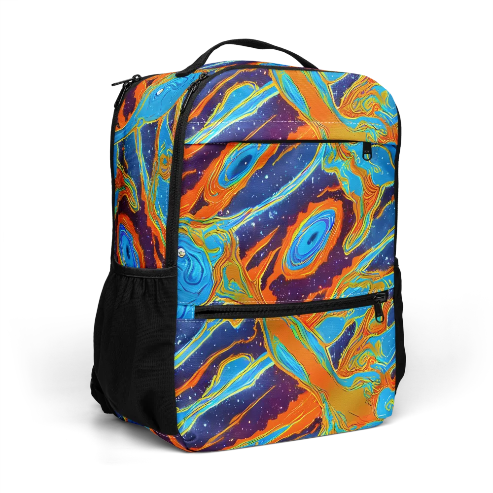 Blue Inferno on Utility Backpack — Right Front