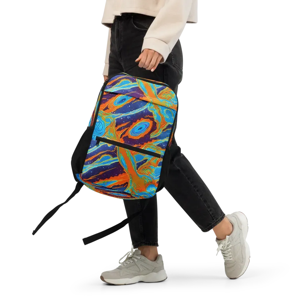 Blue Inferno on Utility Backpack — Front