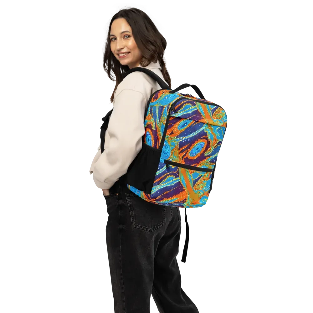 Blue Inferno on Utility Backpack — Back