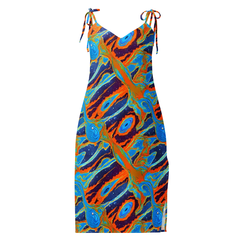 Blue Inferno on Slip Dress — Front