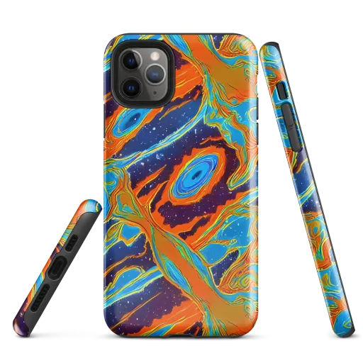 Blue Inferno on a Tough Case for iPhone®