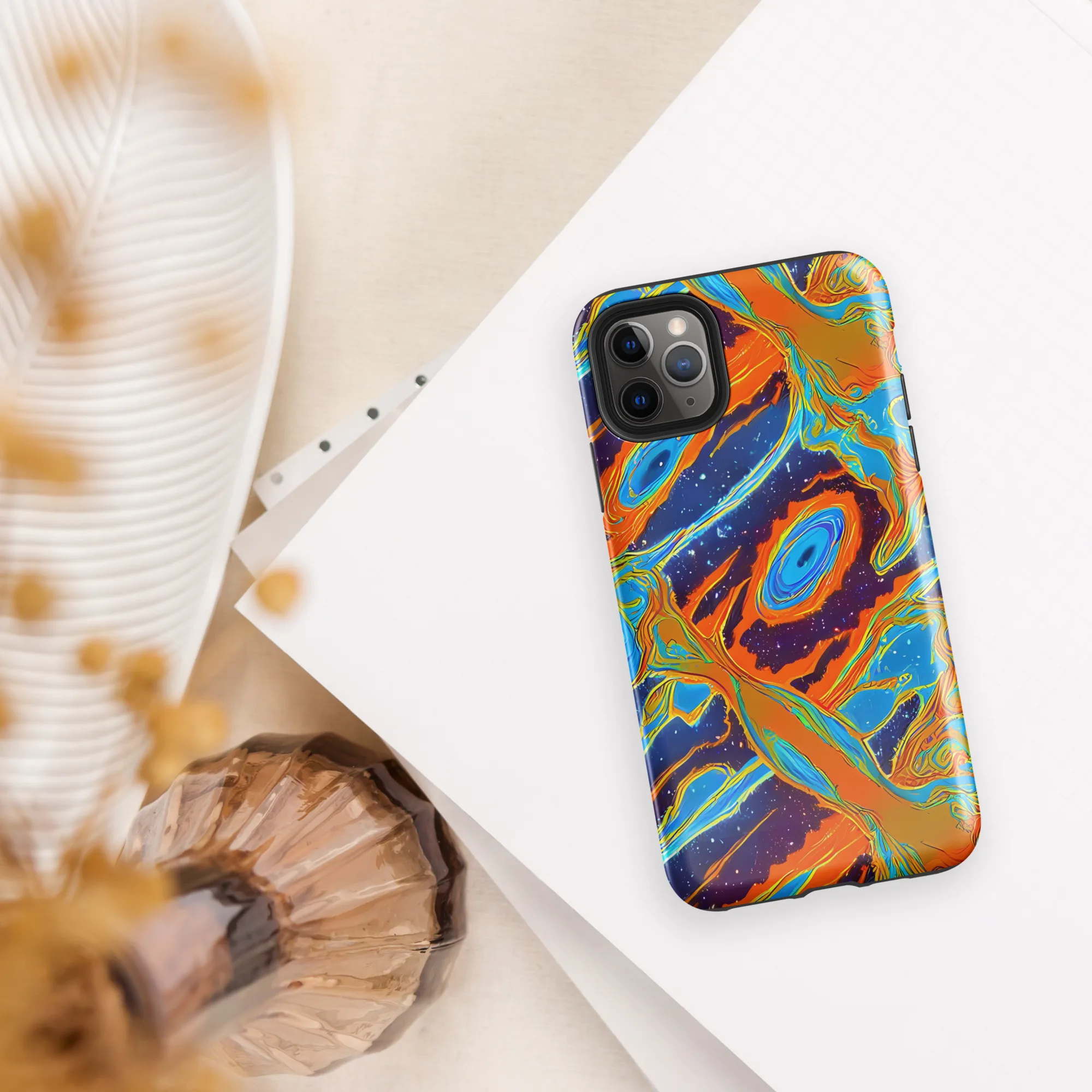 Blue Inferno on Tough Case for iPhone® — Front