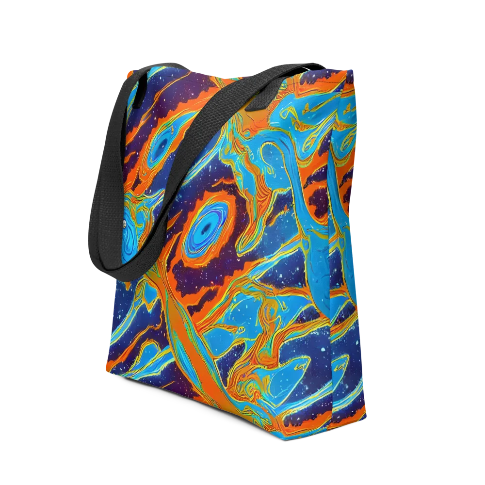 Blue Inferno on Tote Bag — Front