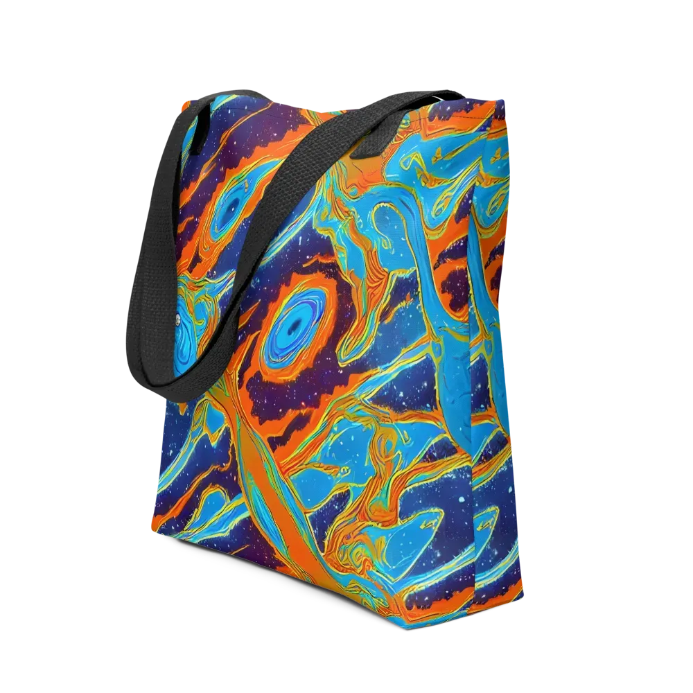 Blue Inferno on Tote Bag — Front