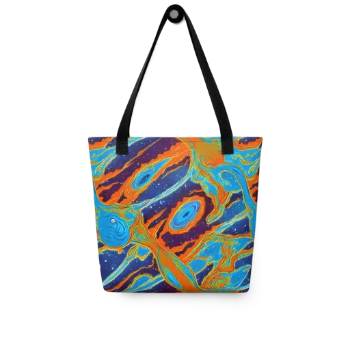 Blue Inferno on a Tote Bag
