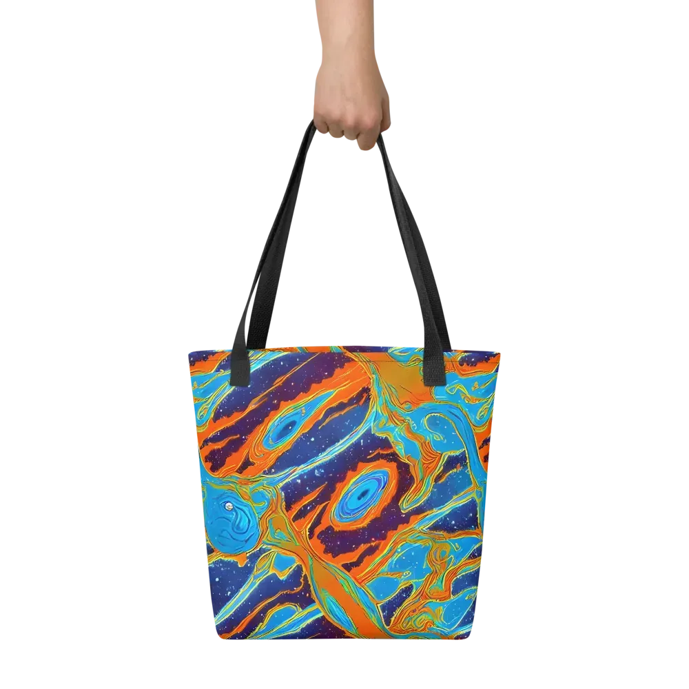Blue Inferno on Tote Bag — Front