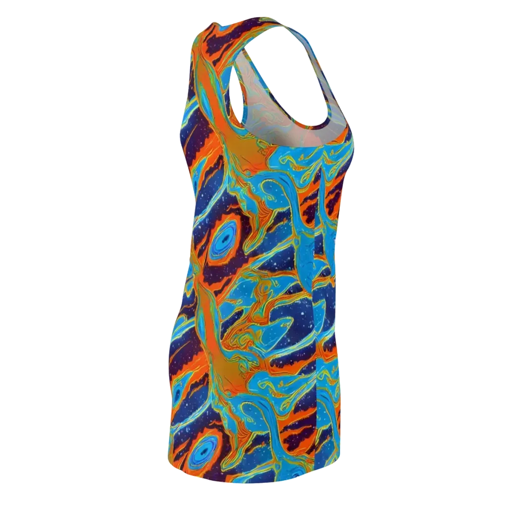 Blue Inferno on Racerback Dress — Back Side