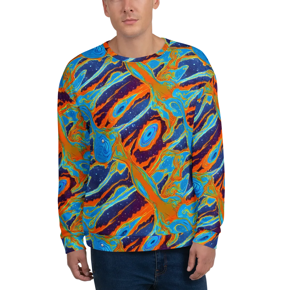 Blue Inferno on Sweatshirt — Front