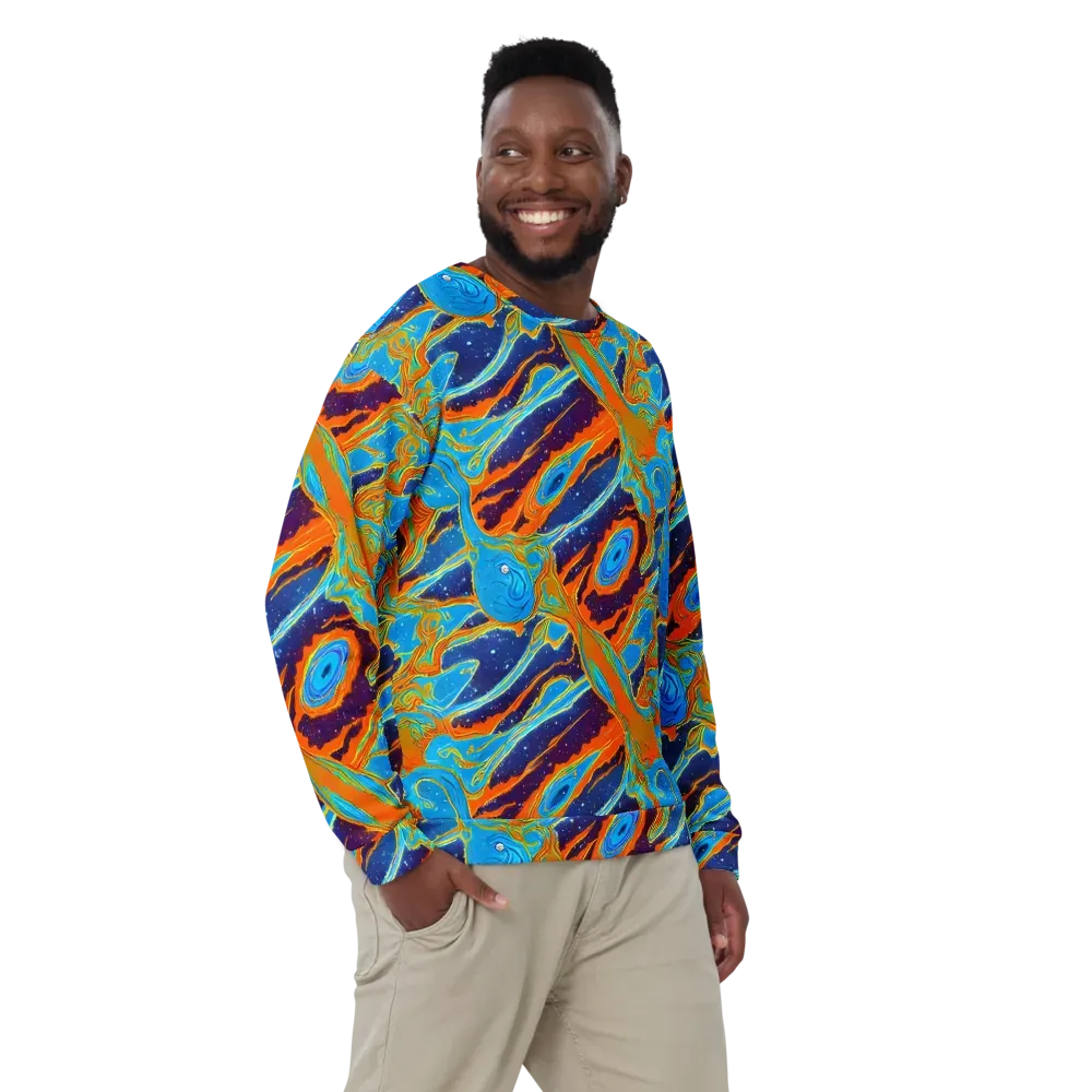 Blue Inferno on Sweatshirt — Front