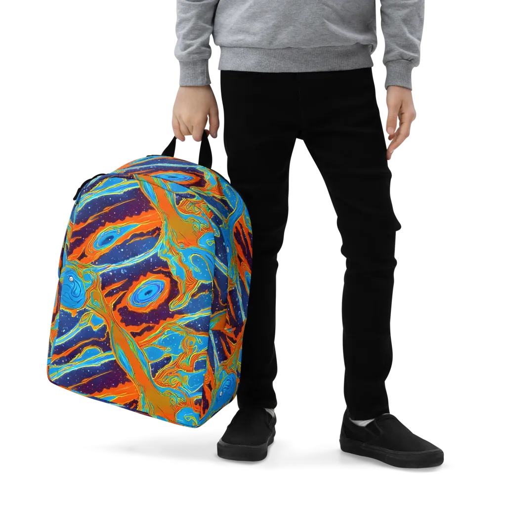 Blue Inferno on Minimalist Backpack — Zoomed-in