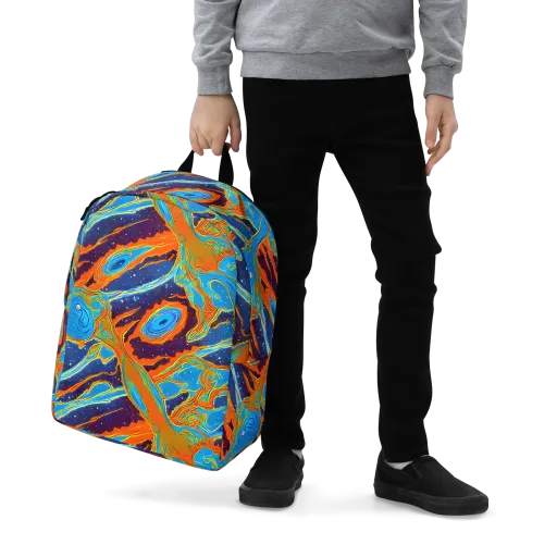 Blue Inferno on a Minimalist Backpack