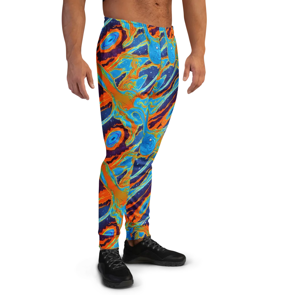 Blue Inferno on Men's Joggers — Right