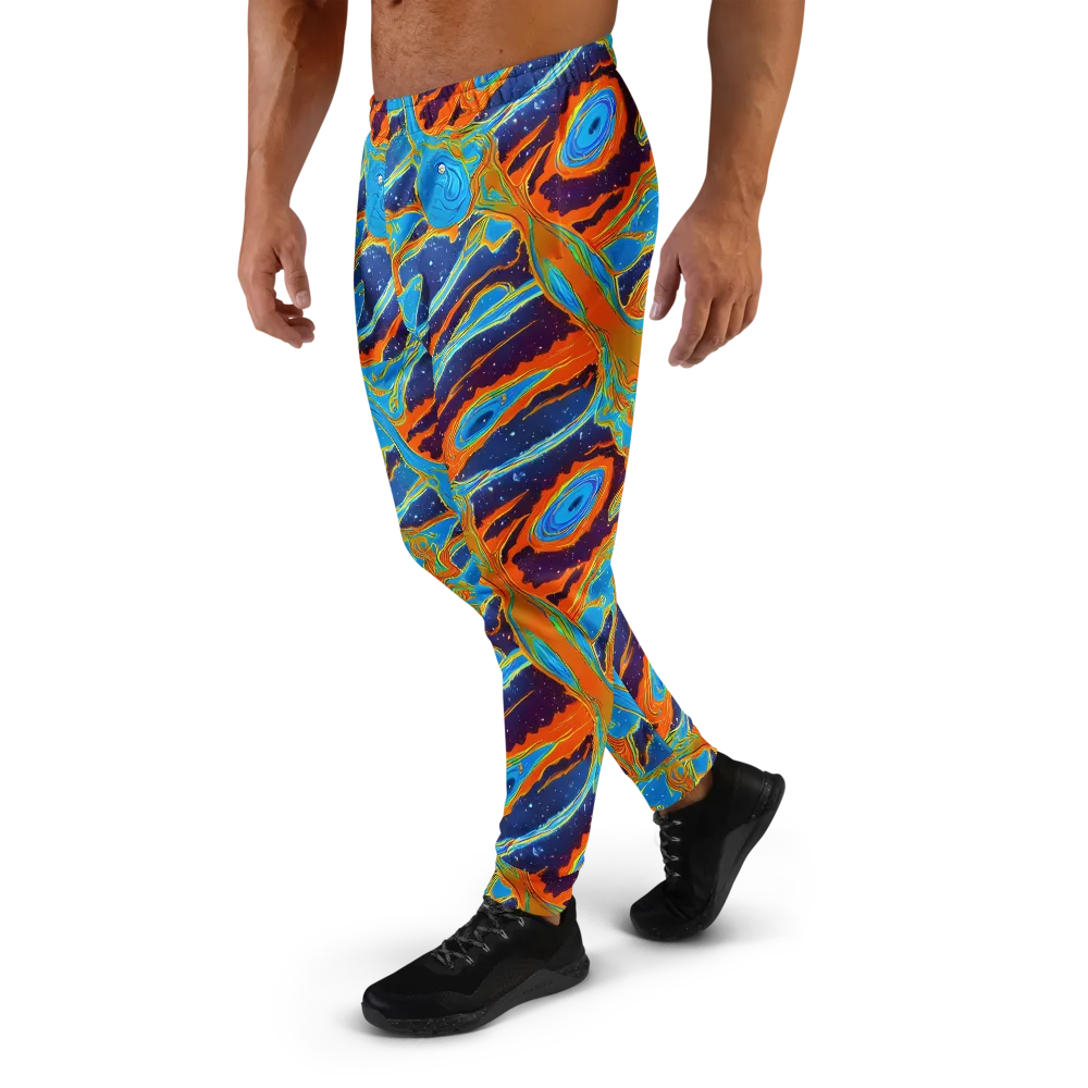 Blue Inferno on Men's Joggers — Left